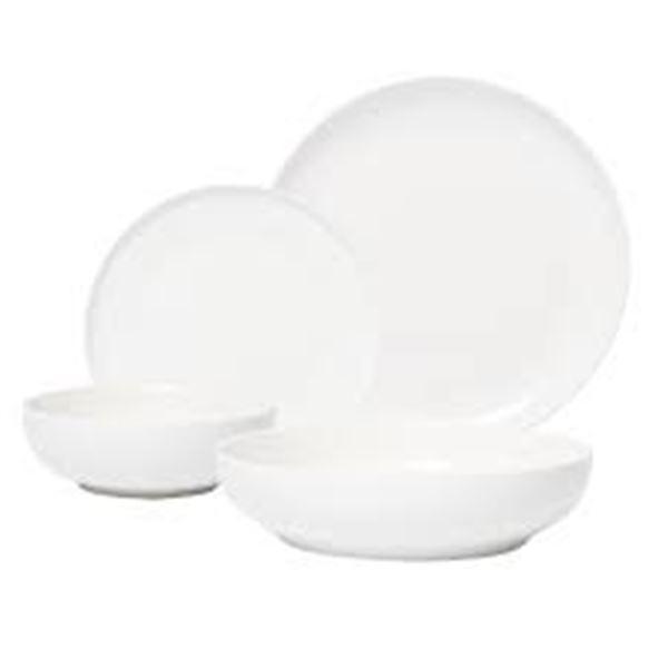 NEW 15 PC SAFDIE & CO. BIANCA PORCELAIN DINNERWARE