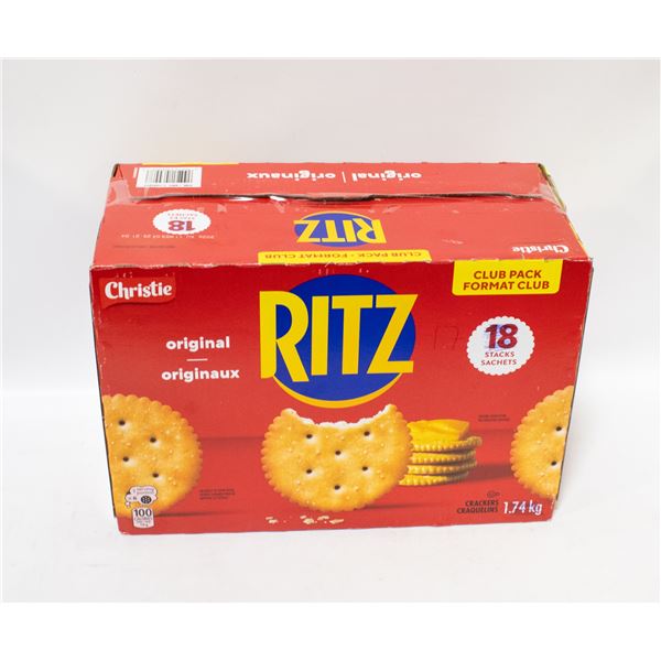 BOX OF 17 CHRISTIE RITZ CRACKERS ORIGINAL FLAVOUR