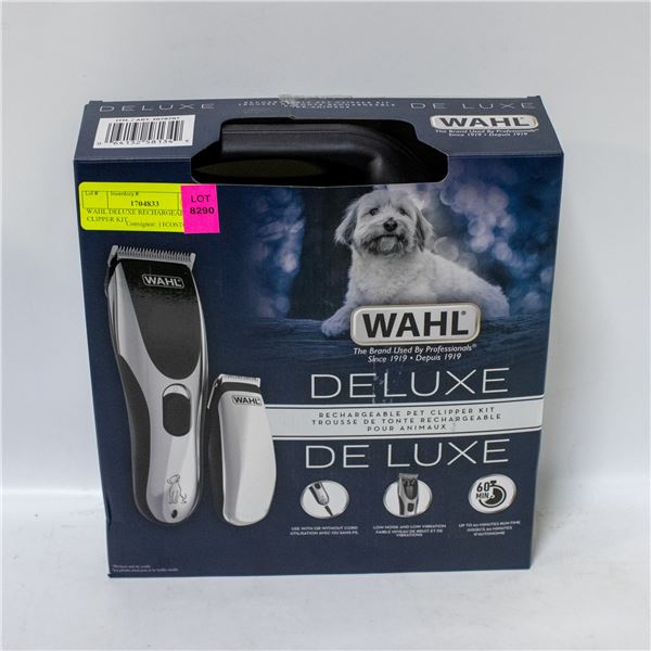 WAHL DELUXE RECHARGEABLE PET CLIPPER KIT