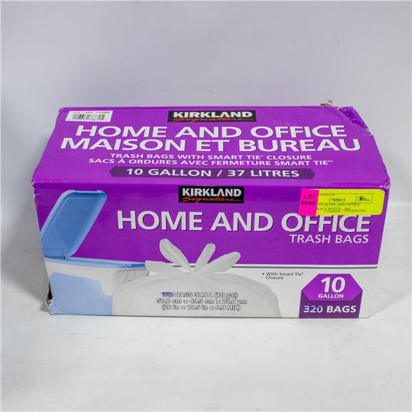 KIRKLAND HOME AND OFFICE TRASH BAGS WHITE - 10G