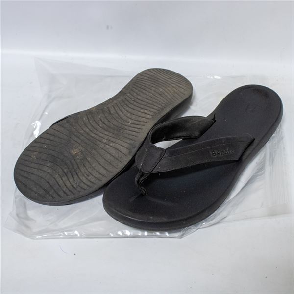 BENCH WOMENS FLIP FLOPS BLACK SIZE 8