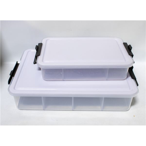 2 PK SABATIER SNACKLEBOX SET WITH LOCKING CUTTING
