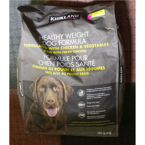 KIRKLAND HEALTHY WEIGHT DOG FOOD FORMULA