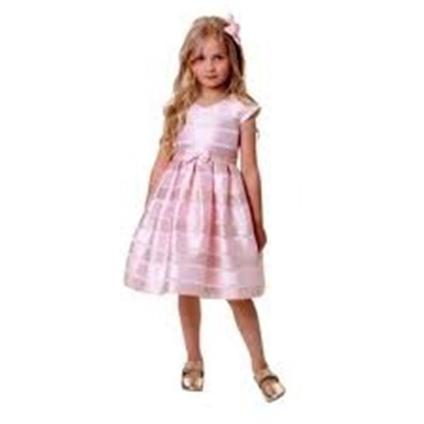 JONA MICHELLE GIRLS TULLE DRESS PINK STRIPES SZ 10