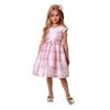 Image 1 : JONA MICHELLE GIRLS TULLE DRESS PINK STRIPES SZ 10