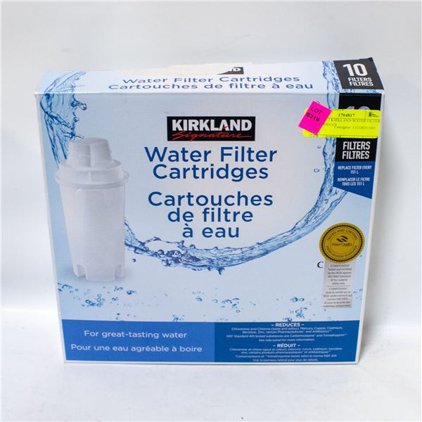 BOX OF 7 KIRKLAND WATER FILTER CARTRIDGES
