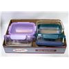 Image 1 : 8 PIECE ELLO DURAGLASS FOOD STORAGE SET