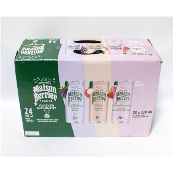 BOX OF 23 MAISON PERRIER SPARKLING WATER VARIETY