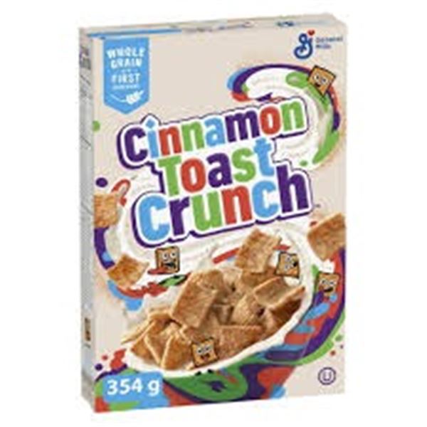 NEW CINNAMON TOAST CRUNCH CEREAL - 2 PACKS