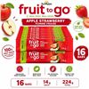 Image 1 : 16 SUNRYPE FRUIT TO GO APPLE STRAWBERRY 14G 09/26