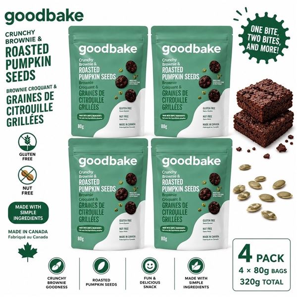 4 GOODBAKE PUMPKIN SEED BROWNIE 80G EXP 05/26