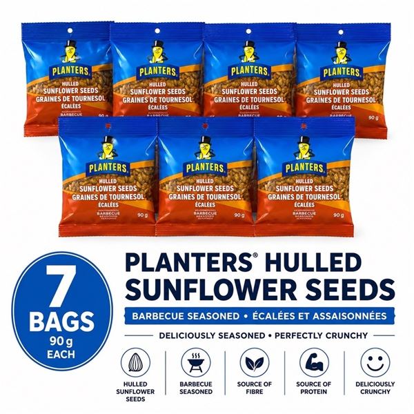 7 PLANTERS HULLED BBQ SUNFLOWER SEEDS BB 05/26