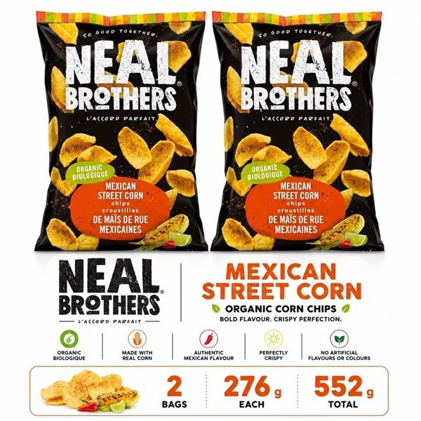 2 NEAL BROTHERS MEXICAN CORN CHIPS 276G BB 05/26