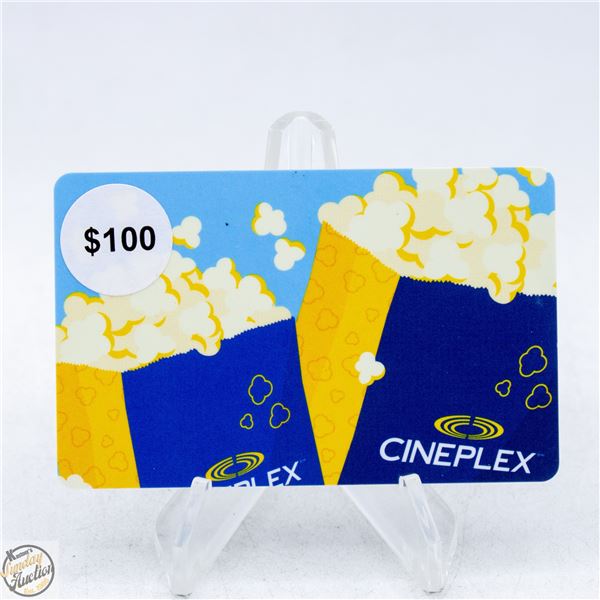 $100.00 CINEPLEX GIFT CARD - VALIDATED