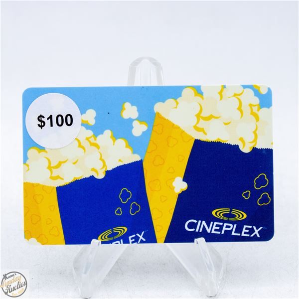 $100.00 CINEPLEX GIFT CARD - VALIDATED