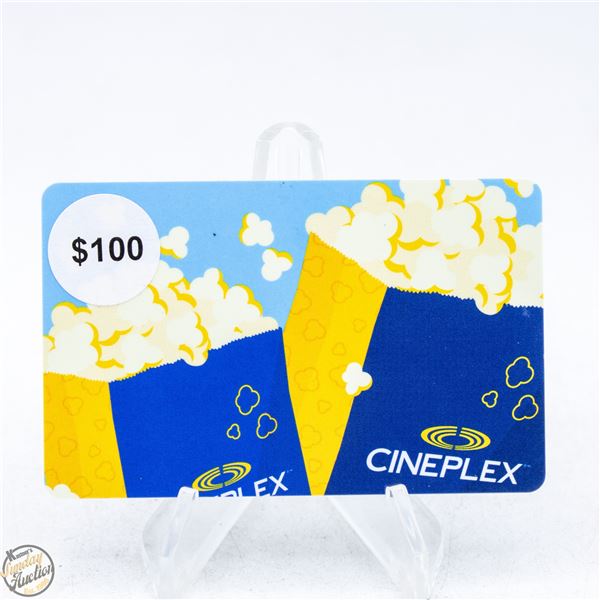 $100.00 CINEPLEX GIFT CARD - VALIDATED