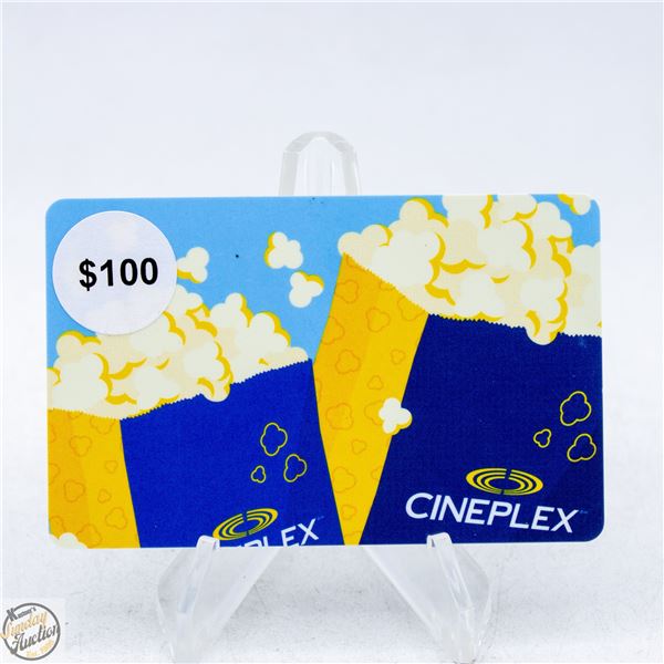 $100.00 CINEPLEX GIFT CARD - VALIDATED