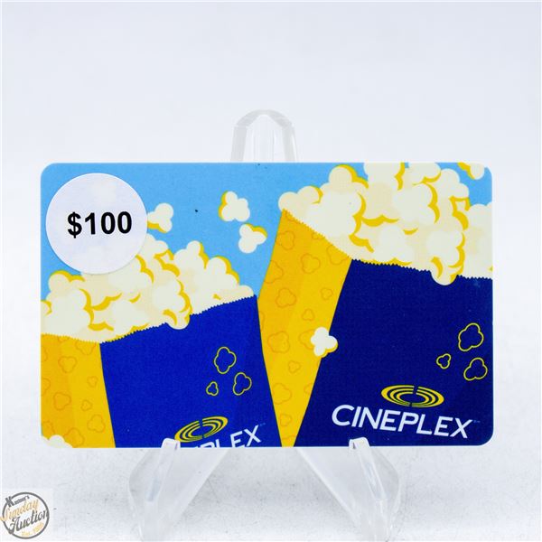 $100.00 CINEPLEX GIFT CARD - VALIDATED