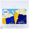 Image 1 : $100.00 CINEPLEX GIFT CARD - VALIDATED