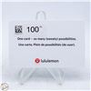 Image 1 : $100.00 LULULEMON GIFT CARD - VALIDATED