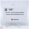 Image 1 : $100.00 LULULEMON GIFT CARD - VALIDATED