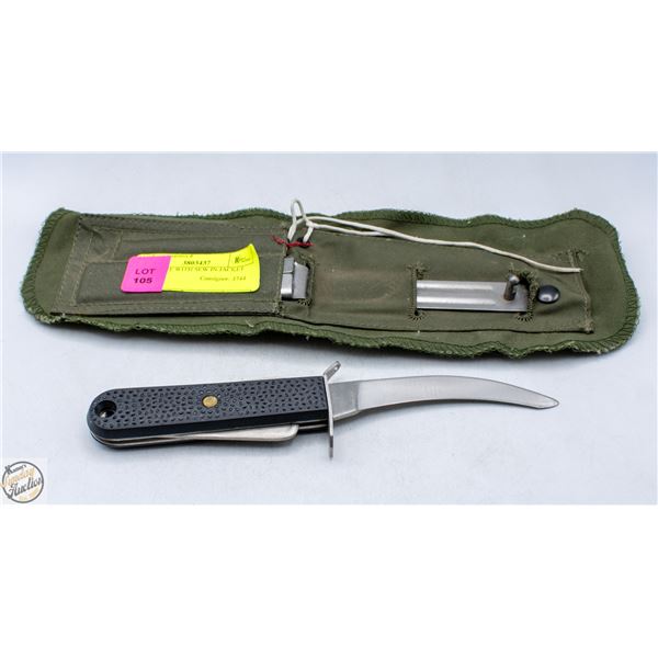 ARY KNIFE WITH SEW IN JACKET SHEATH