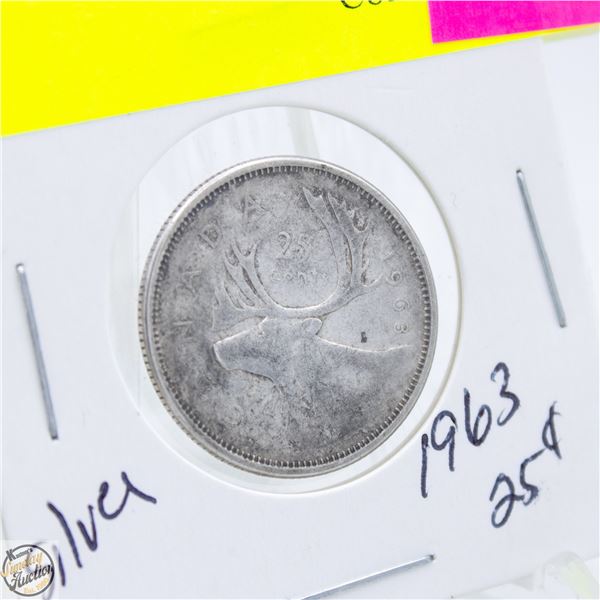 1963 SILVER CANADIAN QUARTER