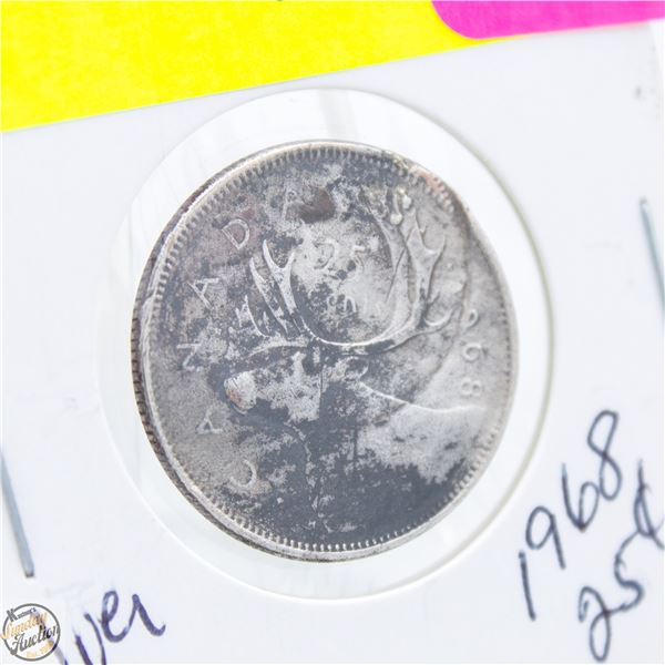 1968 SILVER CANADIAN QUARTER