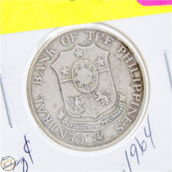1964 FIFTY CENTAVOS BANK OF PHILIPPINES COIN