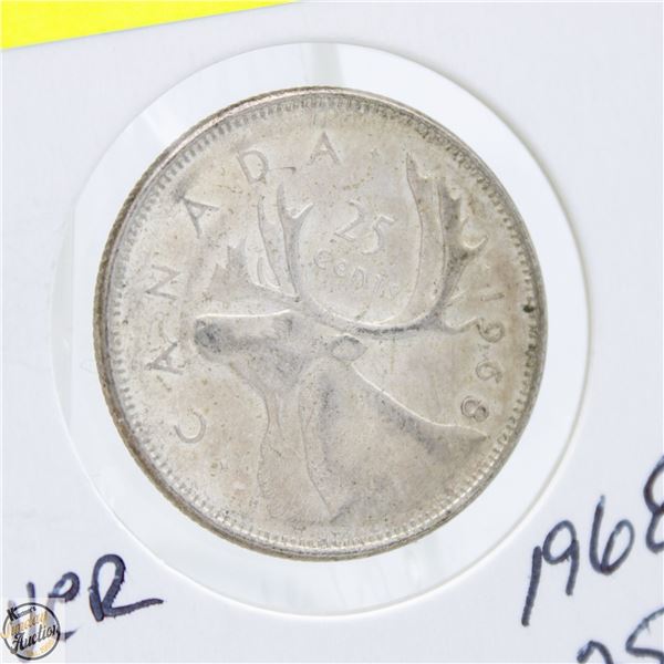 1968 SILVER CANADIAN QUARTER