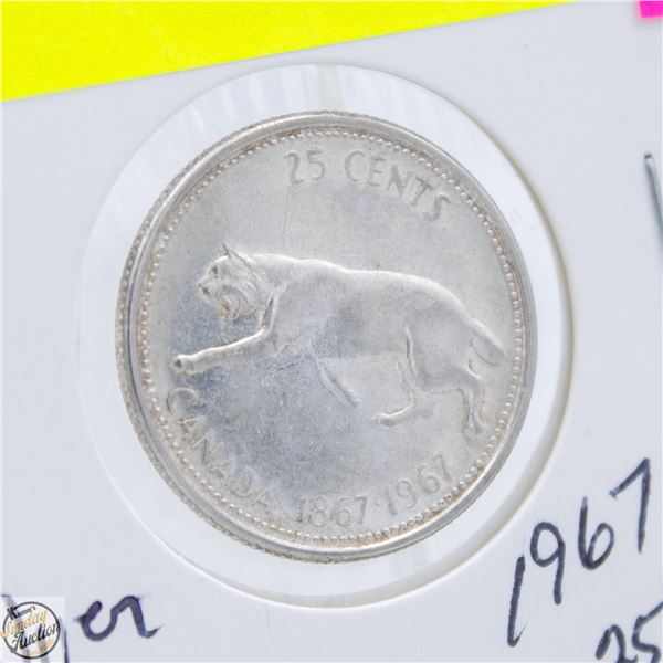 1967 SILVER CANADIAN QUARTER