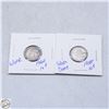 Image 1 : 2 SILVER CANADIAN DIMES 1938,1960