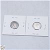 Image 2 : 2 SILVER CANADIAN DIMES 1938,1960