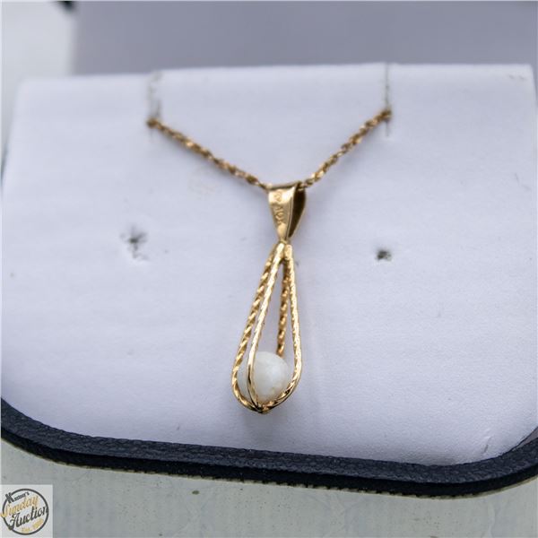 10K GOLD NECKLACE & 10K GOLD PENDANT