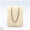 Image 1 : STERLING SILVER 21" BOX-LINK NECKLACE ON STAND