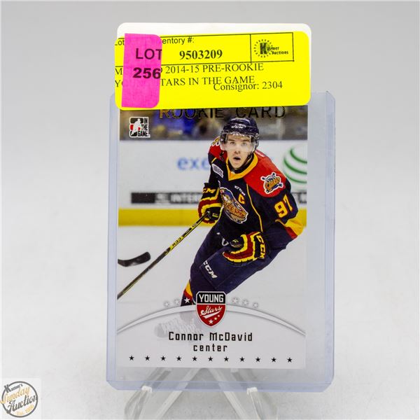 MCDAVID 2014-15 PRE-ROOKIE YOUNG STARS IN THE GAME