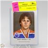 Image 1 : ANDY MOOG ROOKIE OILERS AUTO SIGNATURE