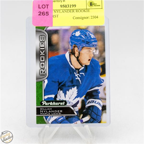 WILLIAM NYLANDER ROOKIE PARKHURST