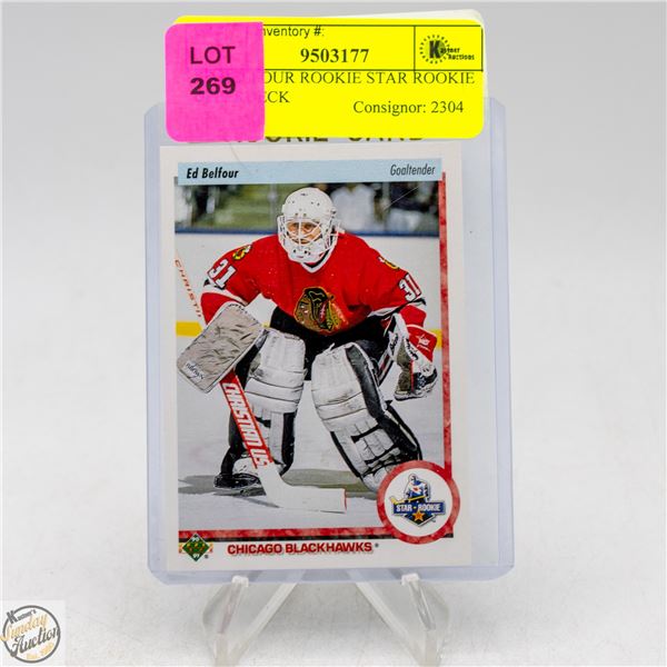 ED BELFOUR ROOKIE STAR ROOKIE UPPERDECK