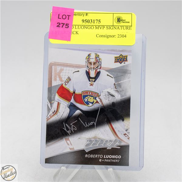 ROBERTO LUONGO MVP SIGNATURE UPPERDECK