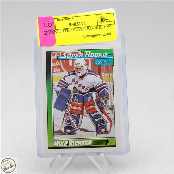 MIKE RICHTER SUPER ROOKIE 1991 OPC