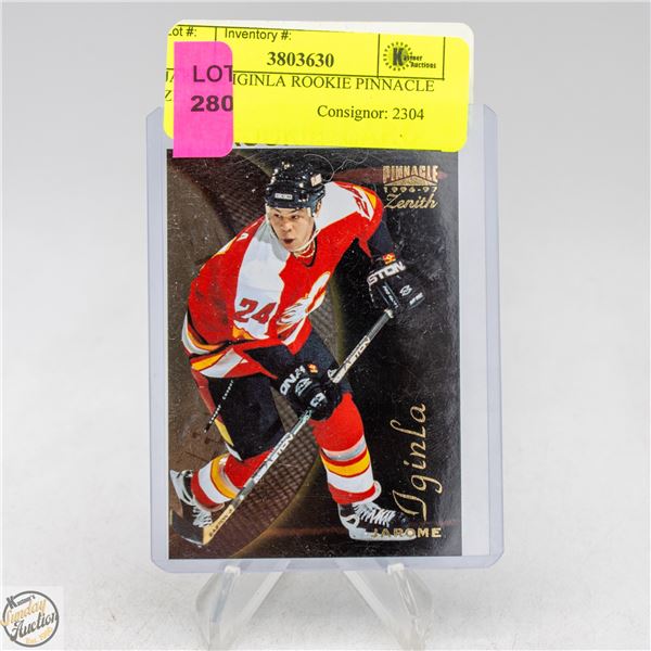 JAROME IGINLA ROOKIE PINNACLE ZENITH