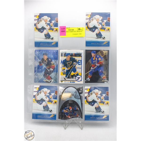 8 BRETT HULL CARDS ALL WITH ST LOUIS
