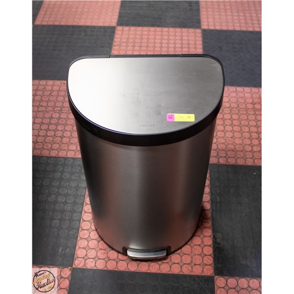 KOHLER SEMI-ROUND STEP CAN STAINLESS STEEL - 45L