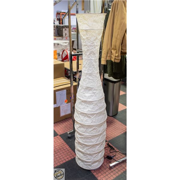 IKEA SCULPTURAL RICE PAPER LAMP 62"H