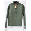 Image 1 : NEW TILLEY WOMENS 1/2 ZIPPER SWEATER GREEN SIZE MM