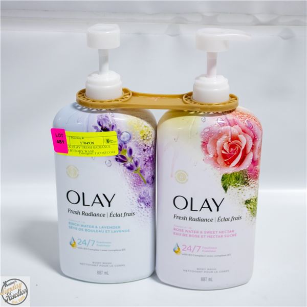 2 PACK OLAY FRESH RADIANCE WITH B3 BODY WASH
