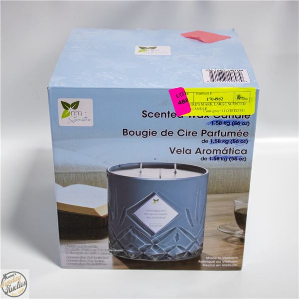 NATURE'S MARK LARGE SCENTED WAX CANDLE