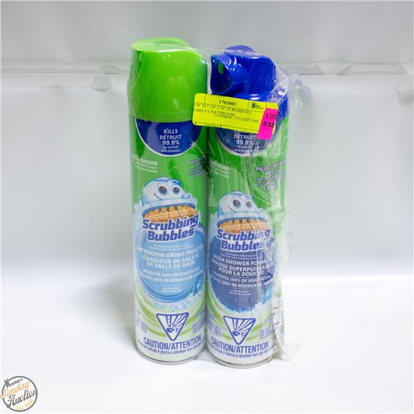 NEW SET OF 2 OF SCRUBBING BUBBLES BATHROOM