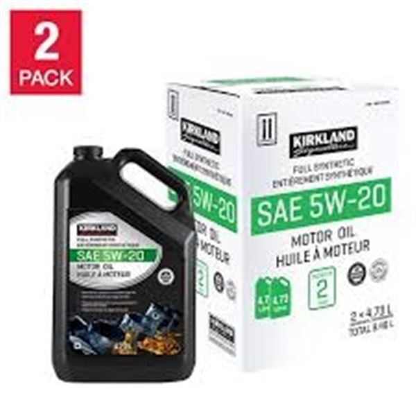 NEW 2 PACK KIRKLAND FULL SYNTHETIC OIL SAE 2W-20